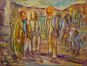 une partie de p&eacute;tanque